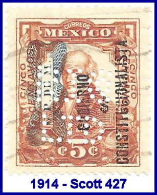 Royal Insurance Company, Ltd, 1914 perfin